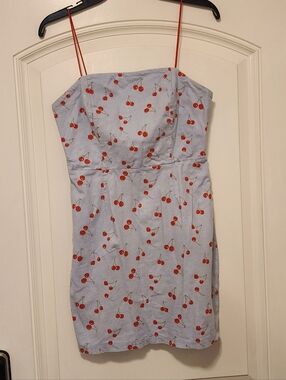 uo embroidered ponte straight neck dress UO Embroidered Ponte Straight Neck Dress